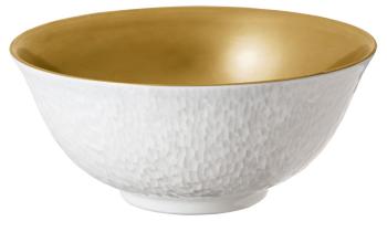 Chinese soup bowl full gold inside - Raynaud